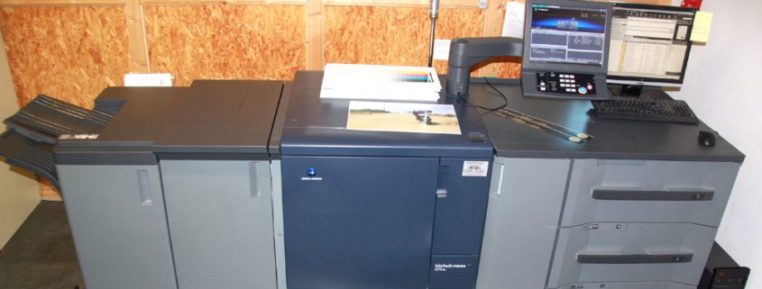 Erste Digitaldruckmaschine KonicaMinolta bizub PRESS C71hc im Raum Stuttgart