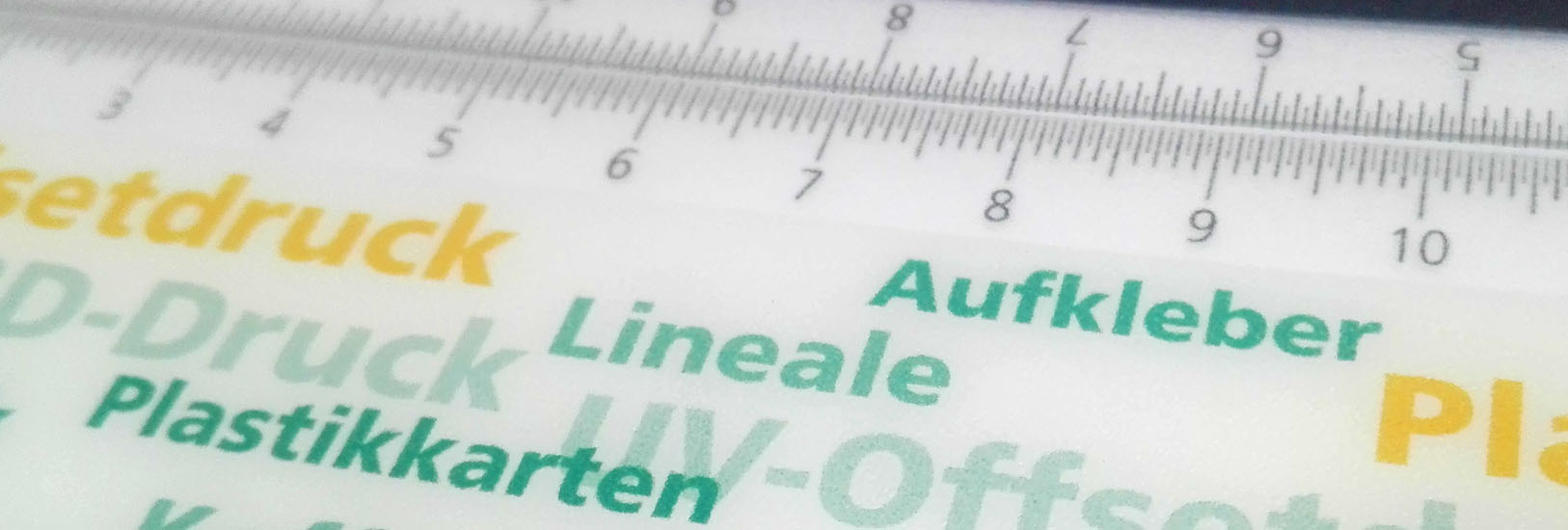 UV-Offsetdruck Lineale drucken lassen mit werbewirksamen Effekten im Lentikulardruck Stuttgart