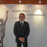 Frank Manhillen, Geschäftsführer der Manhillen Drucktechnik GmbH, am 29.09.2012 im Würzburger Maritim-Hotel bei der Auszeichnungsgala zum "Großen Preis des Mittelstandes 2012"