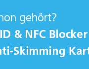 RFID Blocker / NFC Blocker / Schutzkarte: Schützt Ihre Kreditkarten vor digitalem Datenklau