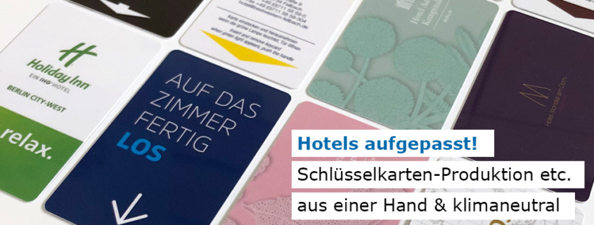 Hotels aufgepasst: Klimaneutrale Produkte für den Hotelbedarf bei Manhillen Drucktechnik in Rutesheim (nahe Stuttgart)