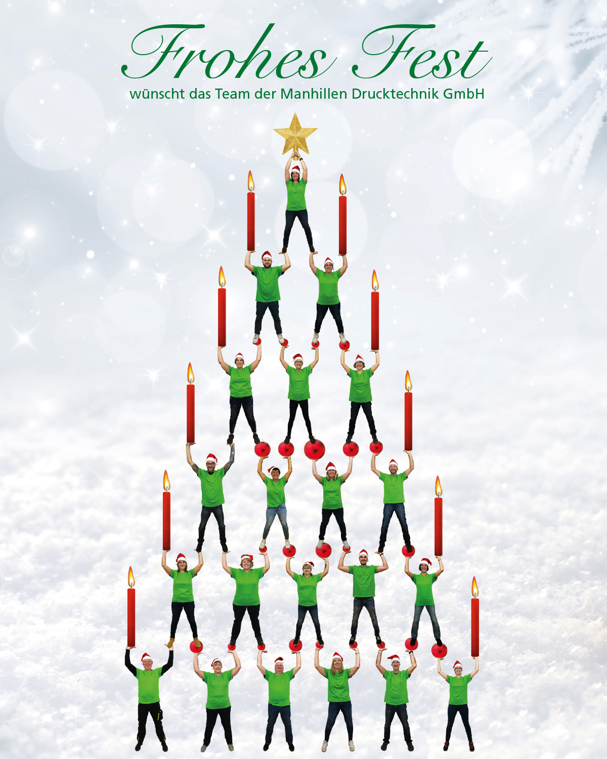 Oh Tannenbaum! Das gesamte Manhillen-Team aus Rutesheim (nahe Stuttgart) wünscht ein Frohes Weihnachtsfest